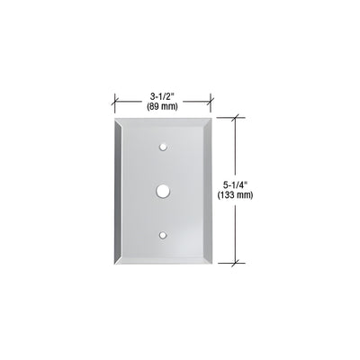 CRL Clear 3/8" Cable TV Glass Mirror Plate