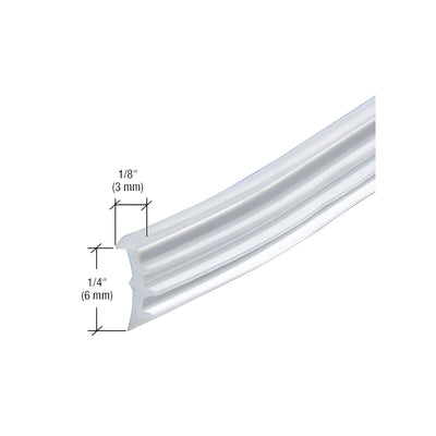 CRL Replacement Vinyl Gasket for 1/2" Fixed Panel for 290/295, 490/495 & 690/695 Series Sliding Door Systems