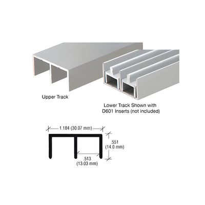 CRL Satin Anodized "Standard" Aluminum Upper or Lower Channel