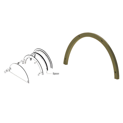 CRL Duranodic Bronze Anodized Optional Spacer Kit for 723DU Half-Round Ticket Window