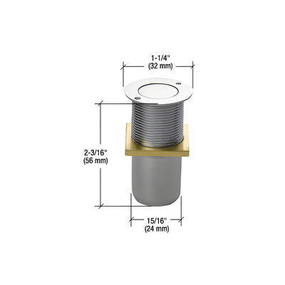 CRL Polished Stainless Dust Proof Keeper