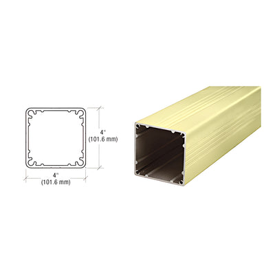 CRL Pre-Treated Aluminum Standard 4" x 4" Square 42" Long Post