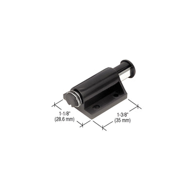 CRL Black Magnetic Single Latch for Glass Doors