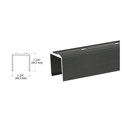 CRL Matte Black Pre-Punched Bottom Rail for Pickets