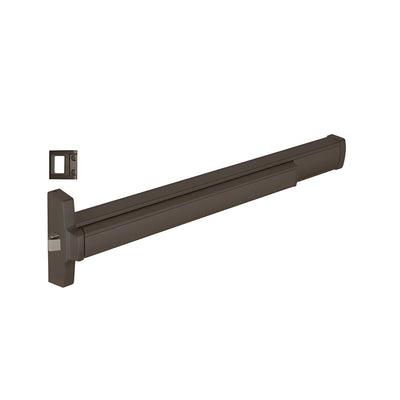 CRL 36" Jackson® Model 2095 Grade 1 Rim Latch Panic Exit Device Left Hand Reverse Bevel with 'S' Strike Fits 36" Wide Door Dark Bronze Finish