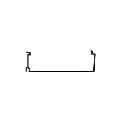 CRL-U.S. Aluminum Inside 1" Glass Stop for Flush Front Systems, Bronze Black Anodized - 24'-2"