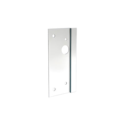 CRL Polished Stainless 4" x 10" Left Hand Center Lock Latch Guard