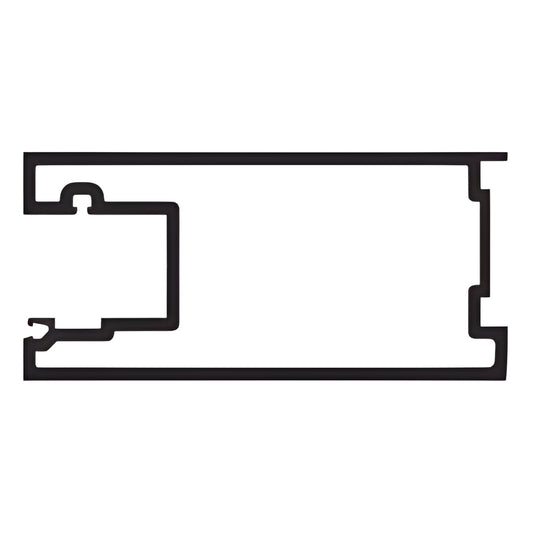 CRL-U.S. Aluminum Kynar® Active Door Stile 21'-2" for 9/16" Glass