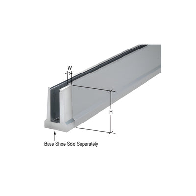CRL Brushed Stainless Cladding for B5T Series Tapered Base Shoe