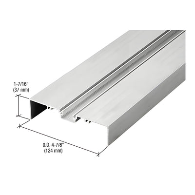 CRL 487 Clear Anodized OfficeFront™ Shallow Pocket Glazing Insert - 24'2"