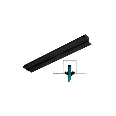 CRL Matte Black Snap-In Channel - 120"