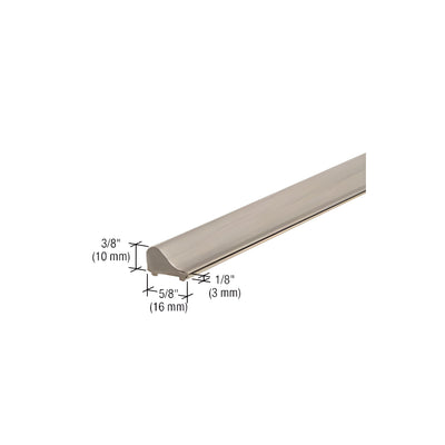 CRL Brushed Nickel Frameless Shower Door Tapered Threshold