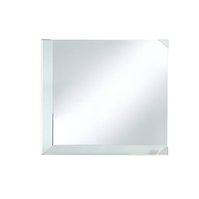 CRL Clear Mirror Glass 3" Square Beveled on 2 Sides