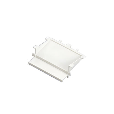 CRL-U.S. Aluminum White Water Diverter for Structural Glazed Horizontals - 50/Pk
