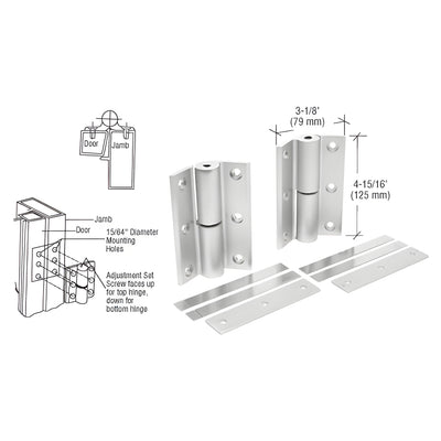 CRL Aluminum Universal Storefront Door Hinge
