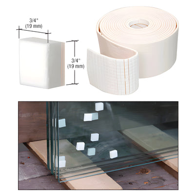 CRL 3/4" Non-Adhesive Foam Shipping Pads - Bulk