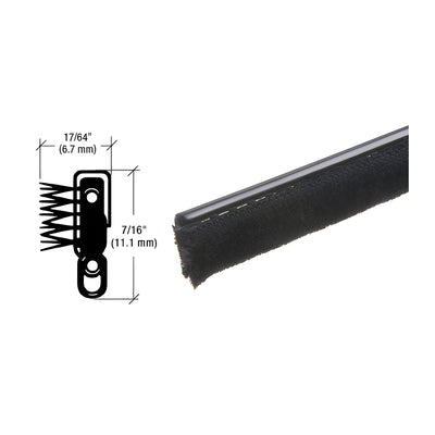 CRL-U.S. Aluminum Black Edged Unbeaded Flexible Weatherstrip for 1953 to 1964 Chrysler