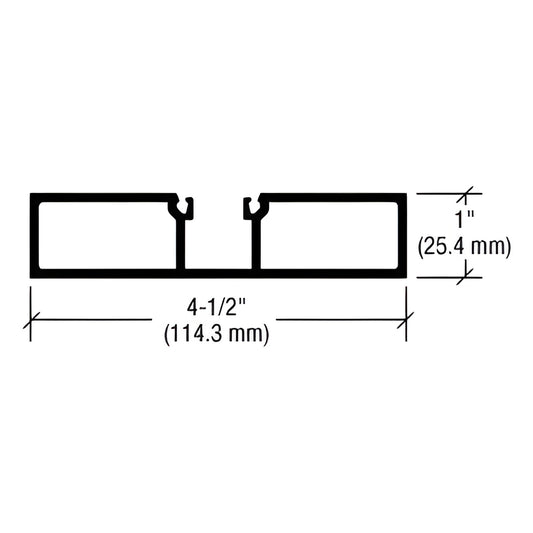 CRL-U.S. Aluminum Replacement Door Jamb BG450, Custom Kynar® 21'9"