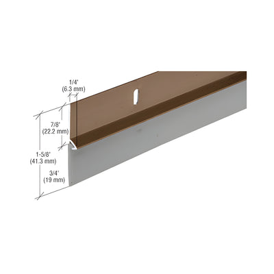 CRL Brown Aluminum Door Sweep