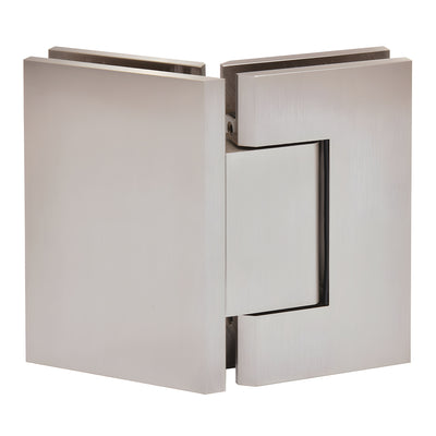 CRL Brushed Nickel Trento 135 Degree Glass-to-Glass Hinge