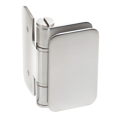 CRL Zurich 03 Polished Stainless Wall-Mount Inswing Glass Door Hinge