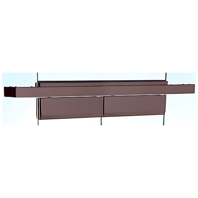 CRL Black Bronze Anodized Custom Length Double Door Floating Header