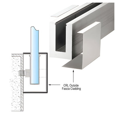 CRL Satin Anodized Outside Fascia Cladding 120" Long - B5S Series