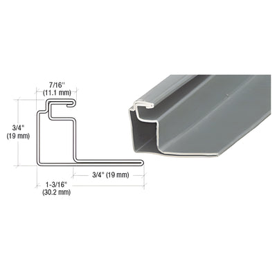 CRL Gray 3/4" Roll Formed Aluminum Standoff Screen Frame - 144"