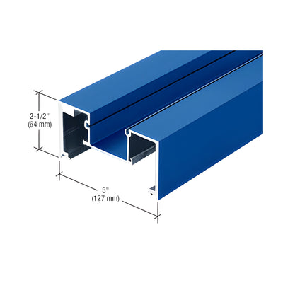 CRL-U.S. Aluminum Vertical Mullion for Series BR606, Custom Paint, 24'-2"