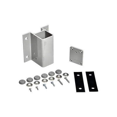 CRL Silver Metallic 180 Degree Center/End Fascia Mount Bracket