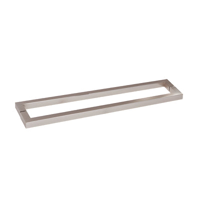 CRL Brushed Nickel "SQ" Style 18" Back-to-Back Towel Bar