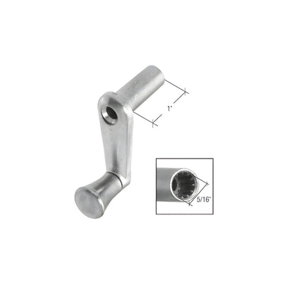 CRL Diecast RV Window Crank Handle - 1" Stem Length