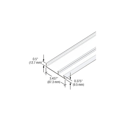 CRL-U.S. Aluminum White KYNAR® Paint 90 Degree Face Cap for StormWall XL Captured Mullions