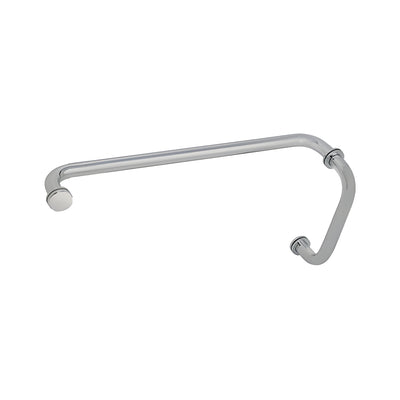 CRL Brushed Nickel 8" Pull Handle and 20" Towel Bar BM Series Combination With Metal Washers
