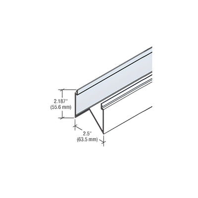 CRL-U.S. Aluminum White KYNAR® Paint 90 Degree Mullion Cover for StormWall XL Mullions