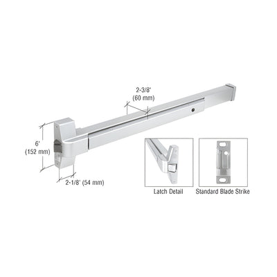 CRL Satin Anodized Touch Bar Rim Panic Exit Device
