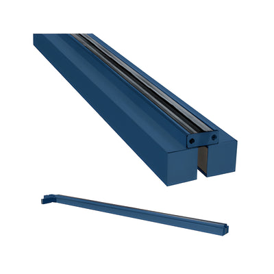 CRL Custom Painted Custom Size Single Door Glass-to-Wall Floating Header With Fin Brackets