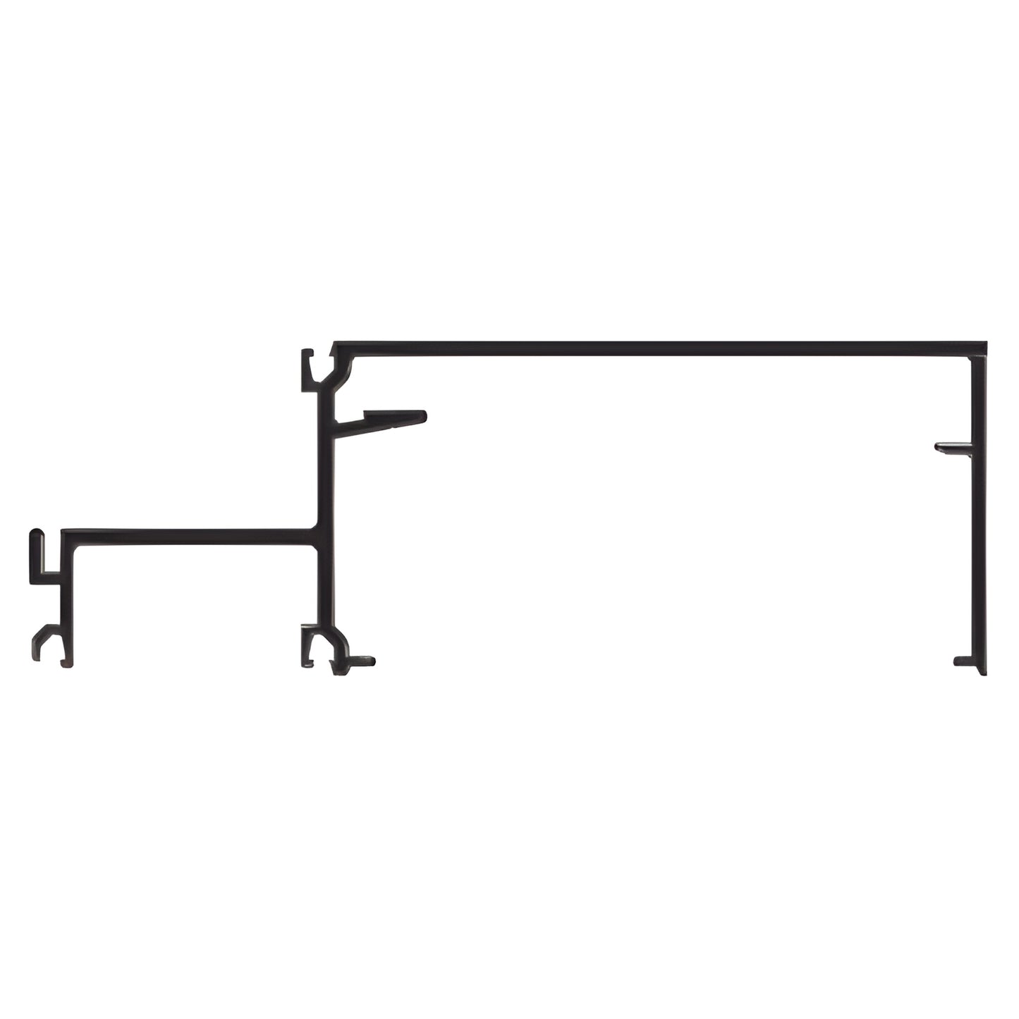 CRL-U.S. Aluminum Intermediate Horizontal Mullion 24'2" White Kynar