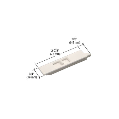 CRL White Mortised Tilt Latch