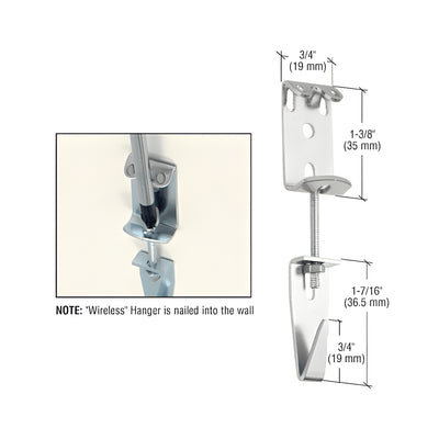 CRL Wireless Mirror and Picture Hanger Display - 10 Cards