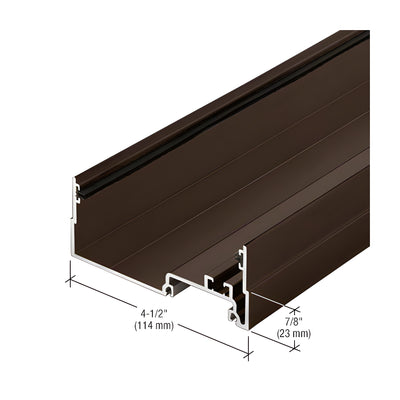 CRL-U.S. Aluminum Male Expansion Mullion - 24'-2", Dark Bronze/Black Anodized Class 1