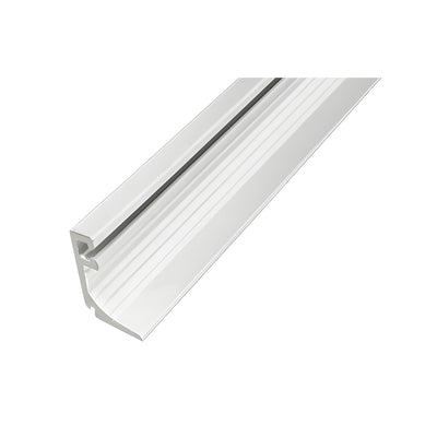 CRL-U.S. Aluminum White KYNAR® Paint Door Glass Stop for 1" Glass - 24'-2"