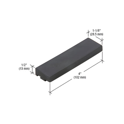 CRL-U.S. Aluminum Sill Setting Block for 1" Glazing- 50/Pk
