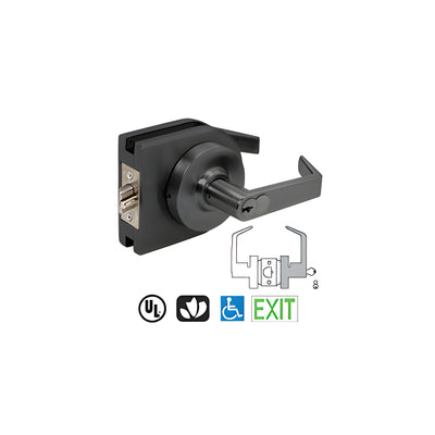 CRL Matte Black Grade 1 Lever Lock Housing - 7-PIN SFIC Storeroom