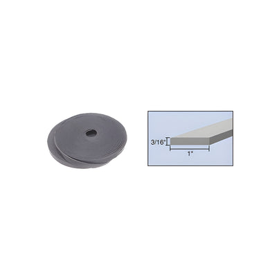 CRL 3/16" x 1" Bulk Rolled Flexible PVC Setting Block Material - 100'