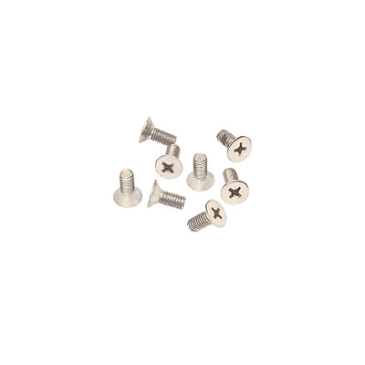 CRL Satin Nickel 5 x 12 mm Cover Plate Flat Head Phillips Screws