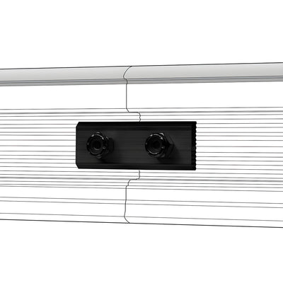 Latitude 34 Black Stainless Track Connector Kit