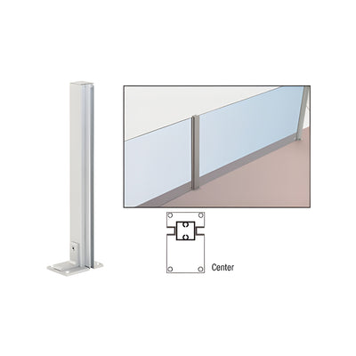 CRL Satin Anodized 36" Center Standard Partition Post