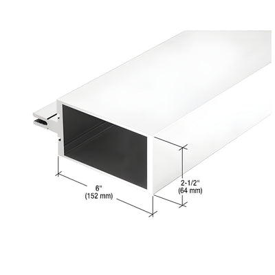 CRL-U.S. Aluminum Vertical Mullion, White KYNAR® Paint - 24'-2"