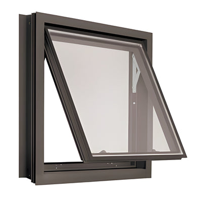 CRL-U.S. Aluminum White KYNAR® Paint 7600 Series Concealed Vent Window for 1" Glazing